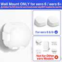 Metal Wall Mount for eero 6+ and eero 6 Wall Mount Bracket - Space Saving Wall Bracket for eero 6 & eero 6 Plus Wall Mount Easy to Install Holder for eero 6 Plus & eero 6 Mesh Wi-Fi Systems