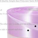 50 Yards 1 1/2 Inch Lilac Satin Ribbon, Single Face Polyester Solid Color Craft Fabric Ribbon for Handmade Roses, Gift Wrapping, Bouquets, Wedding, Christmas, and Party Decoration