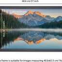 16x25 inch Picture Frame Solid Wood Black,Suitable for Panoramic Photo Frame/Posters/Painting/Group Photo/Puzzle (A23B1625)