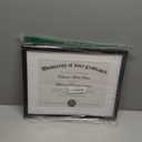 upsimples 11x14 Diploma Frame with Clear Plexiglass, Displays 8.5 x 11 Certificate Frame with Mat or 11x14 Picture Frame without Mat for Document Degree, Black, 1 Pack