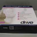 Drive Medical Raised Toilet Seat with Lock and Lid, Standard Seat, 4"