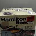 Hamilton Beach Portable 6 Quart Set & Forget Digital Programmable Slow Cooker with Lid Lock, Temperature Probe, Dishwasher Safe Crock & Lid, Black Stainless (33866)