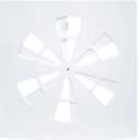 BigHead 24" x 24" Adjustable Ceiling Vent Cover - Air Conditioning Vent Deflector for 24"x24" Flat Office Ceiling Vents and HVAC or Heat Air Deflector for Office Home & Commercial Spaces(1 Pack)