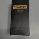 TrendPlain - Original 16oz/470ml Olive Oil Dispenser Bottle for Kitchen Gadgets and Air Fryer Accessories - Olive Oil Sprayer for Cooking w/Stickers - Black