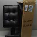 Adjustable Piano Bench Keyboard Bench - Foldable Keyboard Stool with Non-Slip Feet,3-Level Height Suitable for Adults&Kids,Classic Button Design,Premium PU Leather Cushion, Portable Piano Seat (Black)