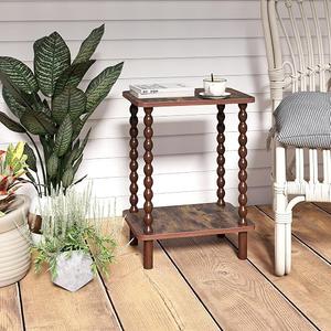 Fultyle Side Table, Small End Table with 2-Tier Shelf, Night Stand
Modern Bedside Tables for Living Room, Bedroom, Office and Small Spaces, Solid Wood Legs (Rustic Brown), P
roduct Dimensions 11.8