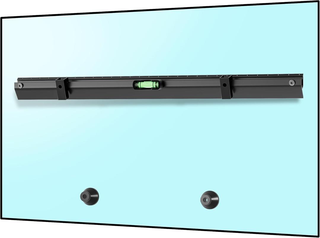 No Stud TV Wall Mount Bracket for 32-75 inch TVs, Sturdy No Drill Drywall TV Mount Up to 150 Lbs, Slim Studless TVs Wall Mount with Max Vesa 600x400mm - Easy Install with Bubble Level 