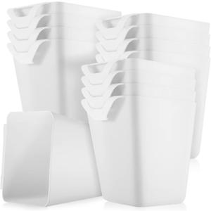 Tessco for you 8 Pack Hanging Cup Holders Multipurpose Utility Rolling Cart Accessories Craft Supplies Hanging Storage Basket Pencil Holder Makeup Container for Home Office Space Saving