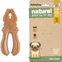 Dog Chew Toys, Aggressive chewer toy for Medium& Large dogs, Made of real pine wood and durable Food-Grade nylon, with Tool Shape Design for Dental Cleaning and Long-Lasting Chewing (brown-Pliers)
