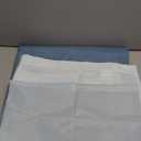 jinchan Small Stall Shower Curtain 36x72 Inches Ombre Ocean Blue Striped Shower Curtains for Bathroom Nautical Gradual Color Waterproof Fabric Minimalist Modern Neutral with 7 Hooks