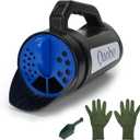 Qaobo 3-Adjustable-Setting Handheld Spreader, Multi-Use Lawn Spreaders for Fertilizer, Grass Seed, Salt and Ice Melt, Portable Spreader for Yard and Garden Snow Removal - Up to 80 Oz