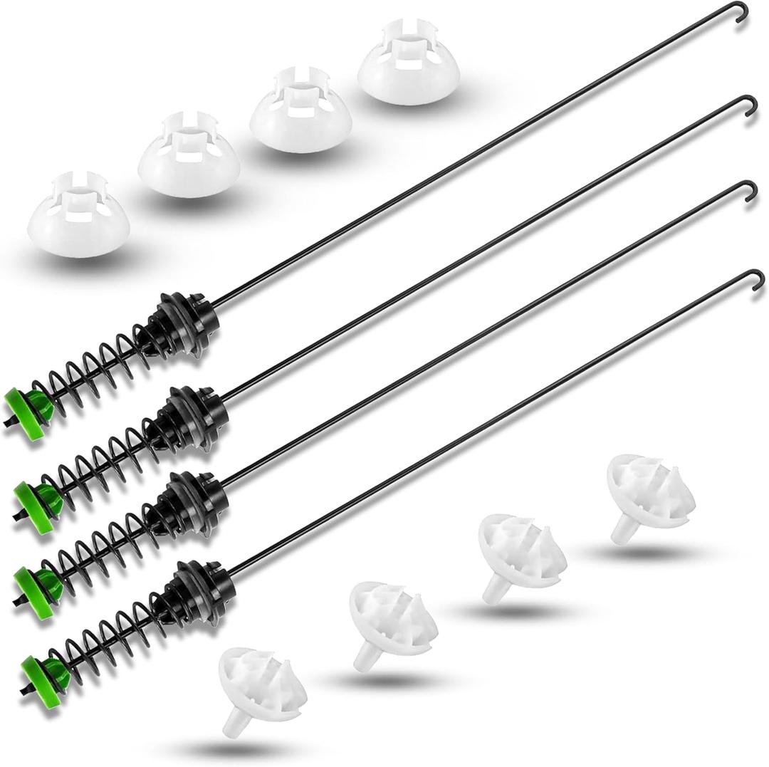 UpgradedSets 4Pcs W11130362 Suspension Rod fit for Maytag MVWX655DW1 MVWC565FW1 MVWC565FW2 MVWC565FW MVWX655DW2 fit for Whirlpool WTW5000DW1 WTW5000DW2 WTW5000DW3 WTW5000DW 11022352510 W10594080