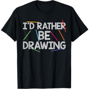 Cool Drawing Art for Men Women Sketch Pencil Artist Lovers T-Shirt