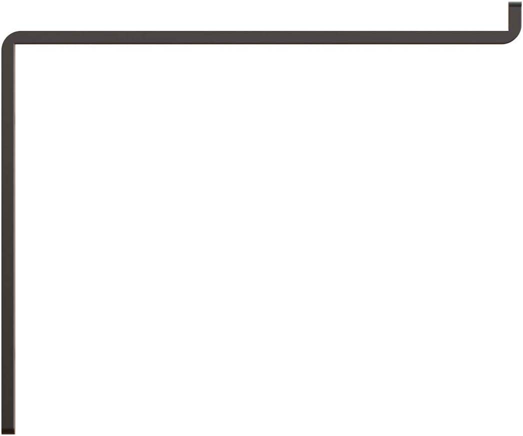 Shelf-Made Silverton Steel 10 in. D x 1.50 in. W x 8.313 in. H Black, 75lbs, Decorative Shelf Bracket, Sold as Single Bracket, Mounting Hardware Not Included
