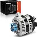 A-Premium Alternator Compatible with Ford Edge 2015 2018 3.5L & Lincoln Continental 2017-2020 3.7L, MKX 2016-2018 3.7L, MKZ 2014-2016 3.7L, 12V 175A 6-Groove Decoupler Pulley Clockwise