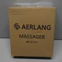 AERLANG Massage Gun with Heat Deep Tissue Back Massager Neck Massager for Pain Relief,Muscle Percussion Massage Gun, Birthday Gifts for Men Women Dad him Handheld Message Gun with 7Heads&Silent (Black)