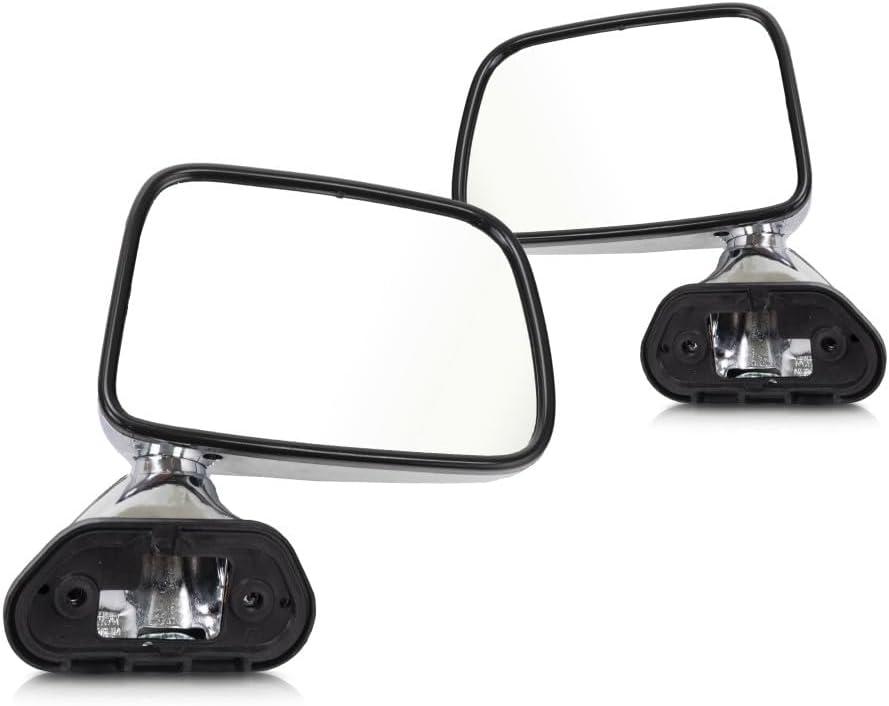 For Toyota Pickup 1989-1995 Door Mirror Driver and Passenger Side | Pair | Manual | Non-Heated | Replacement For 8794089141, 8791089143 | TO1320122, TO1321122