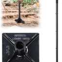 Steel Tamper, 8"x 8" Ground Tamper Tool for Ground Leveling, 58 Handle, Heavy Duty Manual Landscaping Tampers for Dirt,Soil,Concrete,Asphalt,Driveway, Pavements Repairing