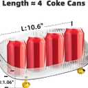 Perfume Organizer, Bathroom Vanity Tray, Makeup Trays for Dresser Top, Countertop Decorative Plastic Decor Tray, Perfume Organizer for Women, organizador de perfumes (Clear)