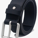Ashford Ridge Mens 38mm Full Grain Hide Leather Belt, Black
