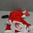 Kids Girls Santa Dress - Mrs Claus Costume Christmas Outfit with Belt Socks Hat Gloves (11-13 Years)