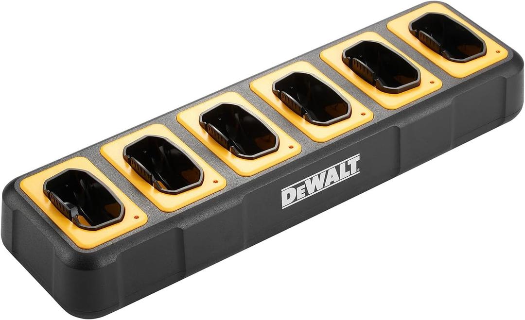 DEWALT DXFRS300 Gang Charger - 6 Port Charger for DXFRS 300 Walkie Talkie Two-Way Radios (DXFRSCH6-300) (1 Watt)