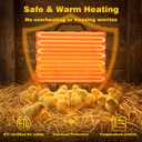 Chicken Coop Heater for Winter, Safe 140W Radiant Heat Panel with ETL Certification, Quiet & Light-Free Design, Ideal for Chicken Coops, Small Pets, and Under Desk Use