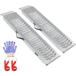 BEJONI 40" Steel Shed Ramps, 2PCS Total 960 lbs Capacity Shed Ramp for Riding Mower, Heavy Duty Trailer Ramps for ATVs, Bicycles, Motorcycles, Snow Blowers, Dirt Bikes, E-Bikes