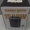 1500W Space Heater, Portable Ceramic Small Space Heater for Indoor Use, Overheated & Tip-Over Safety Protection, Personal Electric Space Heater with Thermostat for Desk, Office, Home, and Room Use