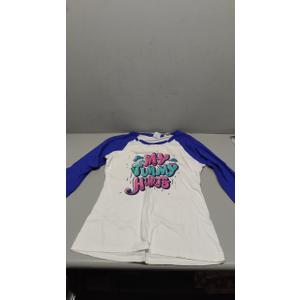 My Tummy Hurts Raglan Baseball Tee Size S