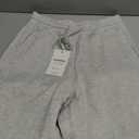 ELLEVEN Women's Fleece-Lined Barrel Leg Sweatpants Pants Casual with Adjustable Ankle Drawstring & Pockets (Gray, S)