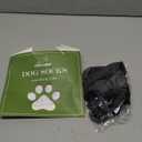 EXPAWLORER 6PCS Anti-Slip Dog Socks to Prevent Licking Paws, Dog Shoes for Hot Pavement, Best Paw Protector Traction Control on Hardwood Floor, Dog Booties for Puppy Small Medium Large Senior Dogs (Black and Grey)