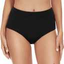 Period Swimwear Leakproof Swim Bottoms UV 50+ Menstrual Bathing Suits Bikini Brief for Women Teens Girls, XS
