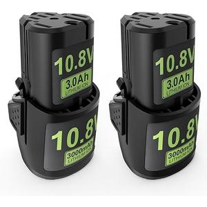 Upgraded 2Packs 3000mAh Replacement Battery for Stihl 10.8V HSA 26 Battery HSA26 AS2 GTA26 SEA20 Cordless Shrub H-SA 26 Grass Shears Batteries Number 45154006500 10.8V Cordless Tool Batteries