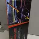 Tevlaphee Car Steering Wheel Lock Great Deterrent Adjustable Car Lock Steering Wheel Anti Theft Car Device for Vehicles, Trucks, Vans, SUVs (Black)