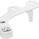 Brondell FSP-250 FreshSpa Thinline Precision Essential Bidet Attachment for Toilet Seats with Adjustable Water Pressure, Side Arm Control, Thin Profile, White (Dual Nozzles)