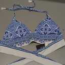 La Blanca Long-Line Halter Bikini Top Size 6 