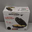 Holstein Housewares Non-Stick 6-Section Multi-Food Maker - Arepas, Mini Pancakes, Corncakes and More - Black,12 Inch