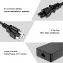 65W 45W Charger Compatible with Dell Laptop Inspiron 11/13/14/15/17 3000 5000 7000 Series 3583 3593 5570 Latitude E5450 XPS 13-65 45 Watt AC 2-in-1 Computer Adapter Power Cord 4.5 * 3.0 mm Jack