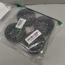 OD 88mm/3.46"12mm Hex Wheel Rims Rubber Tires with Sponge Replacement for 1/10 RC Off-Road Buggy Car,Black