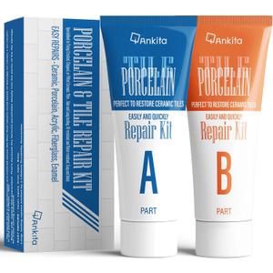 Porcelain Repair Kit White, High-Gloss Chipped Sink & Tile Repair Kit to Quickly Fix Sinks Chips and Tile Cracks with High Bond Strength, Porcelain Sink Repair Kit for Tub, Tiles, Sinks and Toilet (No.01 White)