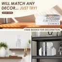 Decorative Books for Home Decor - Coffee Table Book Decor - Fake Books for Decoration With Real Blank Pages - Faux Books for Decoration With Console Table, Bookshelf - Fashion Books Decor Set of 3