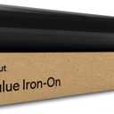 Cricut Value Iron-On, Black (12 in x 20 ft)- HTV Heat Transfer Vinyl