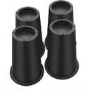Bed Risers 8 Inch Heavy Duty, Round Furniture Risers for Bed Desk Table Sofa CouchBed Lifts Risers, Support up to 6000 Lbs(4 Pack Black)