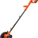BLACK+DECKER 20V MAX Cordless Edger Lawn Kit, 1.5 Ah Battery & Charger Included, 4 Position Adjustable Height, Lightweight, 7.5" Double Edge Blade (BCED400C1), One Size