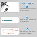 USB to HDMI Adapter for Monitor Windows 11/10 / 8, HDMI USB Converter for Laptop Mac MacBook pro, USB 3.0 USB 2.0 HDMI Cable Multiple Monitors for Desktop PC TV