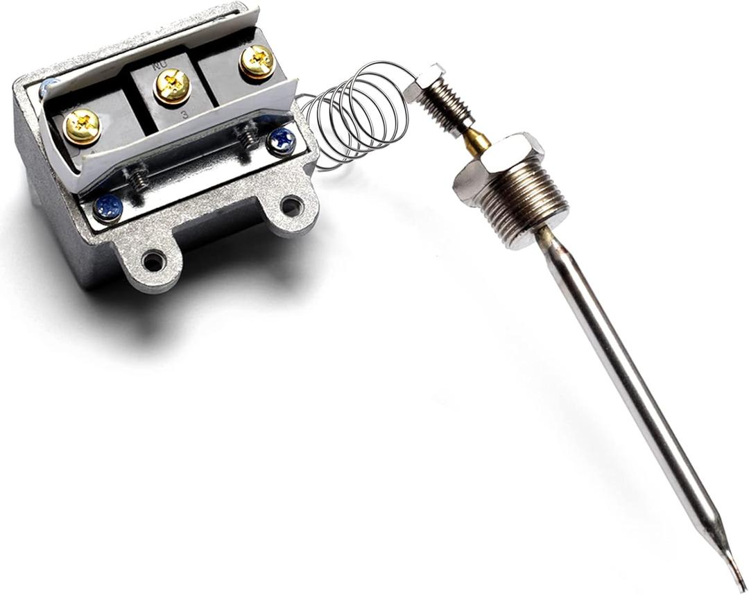 1177 high limit thermostat switch for Fryer 3/8"Mpt Stuff Box, LCCM2003000 Hi Limit Safety Cut Out Thermostat compatible with Imperial fits for Anets 42564 deep Fryer, Hi Limit 445F