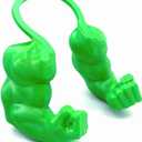 Cat Arms Muscle Arms for Cats Neck Funny 3D Printed Arm Cosplay Accessories (Green)