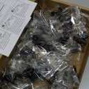 Ravinte 25 Pack 1-1/4 Inch Kitchen Cabinet Knobs Matte Black Zinc Pulls Door Handles for Dresser Drawers