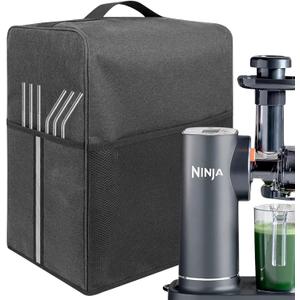 Juice Extractor Cover, Waterproof and Dustproof Appliance Cover, 15 "L x 9 "W x 18 "H, Easy to Clean, Premium Oxford Fabric, Mesh Bag for Accessory - Dark Gray